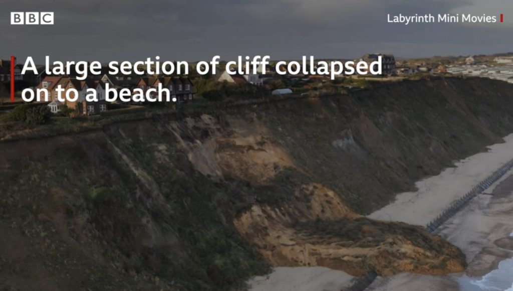 Mundesley: Coastguard issues warning after cliff fall